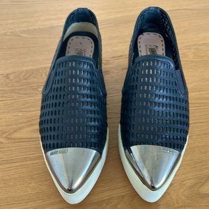 Miu Miu Perforated leather Platform Sandal